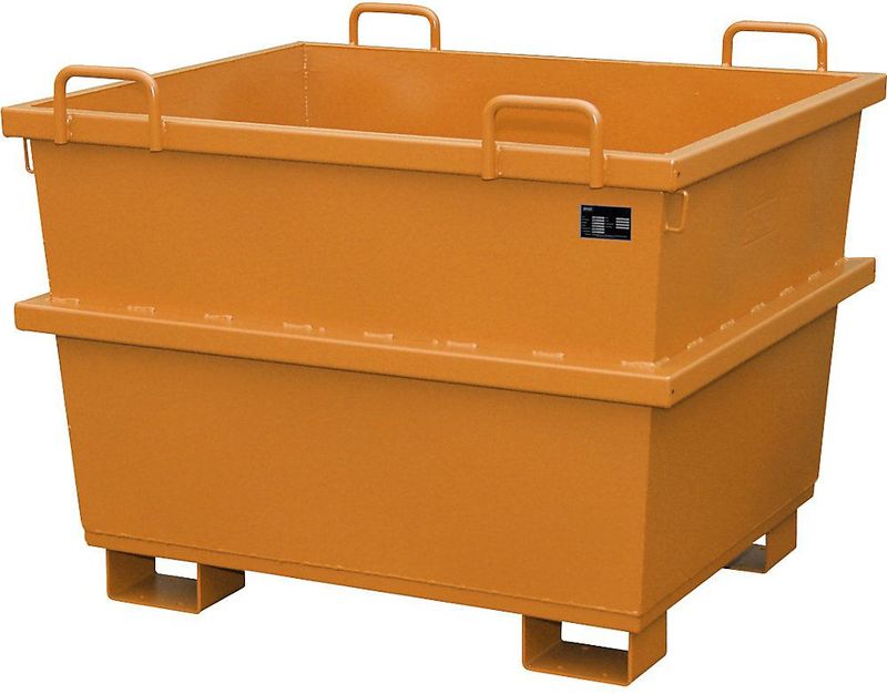 Bauer Universalcontainer UC 750, lackiert, Gelborange