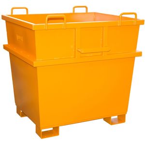eurokraft pro Universele bakken, inhoud 0,5 m³, geeloranje, vanaf 2 stuks