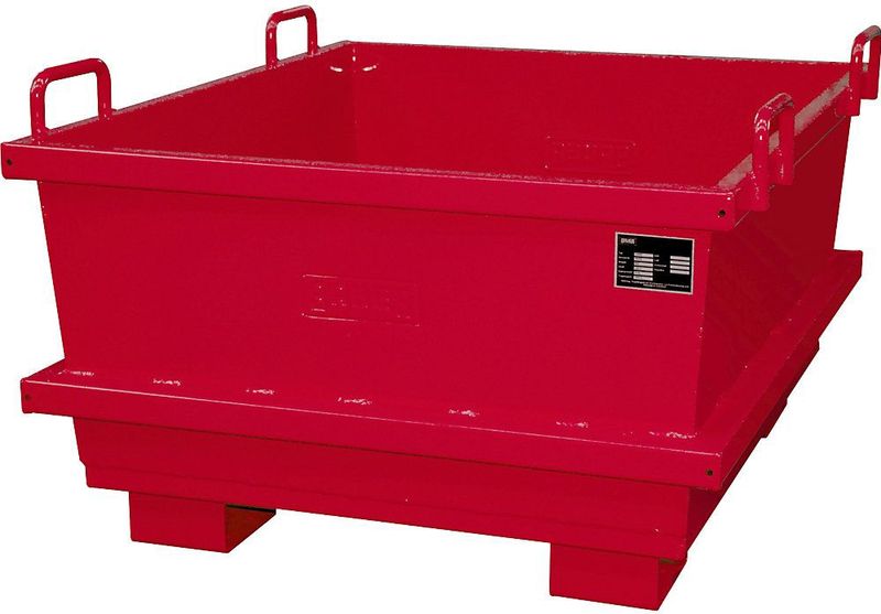 Bauer Universalcontainer UC 500, lackiert, Feuerrot