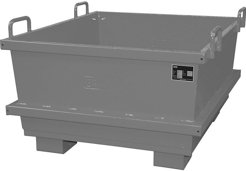 Bauer Universalcontainer UC 500, lackiert, Mausgrau