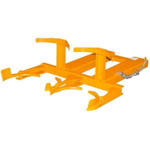 eurokraft pro Vatenheffer, voor 2 kunststofvaten van 120 liter, oranje