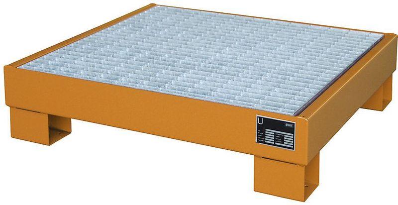 Bauer Auffangwanne AW 60-2 M, lackiert, Gelborange