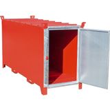 Bauer Leuchtstoffr&#246;hren-Box SL 200 nach ADR RID 1.1.3.10c, Feuerrot mit verzinkter T&#252;r