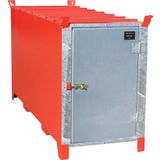 Bauer Leuchtstoffr&#246;hren-Box SL 200 nach ADR RID 1.1.3.10c, Feuerrot mit verzinkter T&#252;r