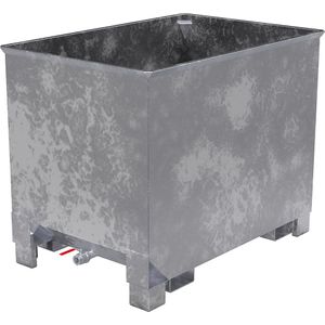 Container voor routetreinen type CS 80, 3-voudig stapelbaar, capaciteit 0,8 m³, tot 1000 kg, gegalvaniseerd