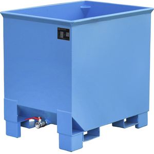 eurokraft pro Verzamelbak CS voor spaanders voor aanhangersystemen, l x b x h = 620 x 840 x 800 mm, lichtblauw