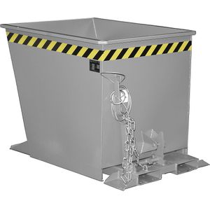 eurokraft pro Kiepbak voor aanhangersystemen, inhoud 0,55 m³, grijs RAL 7005