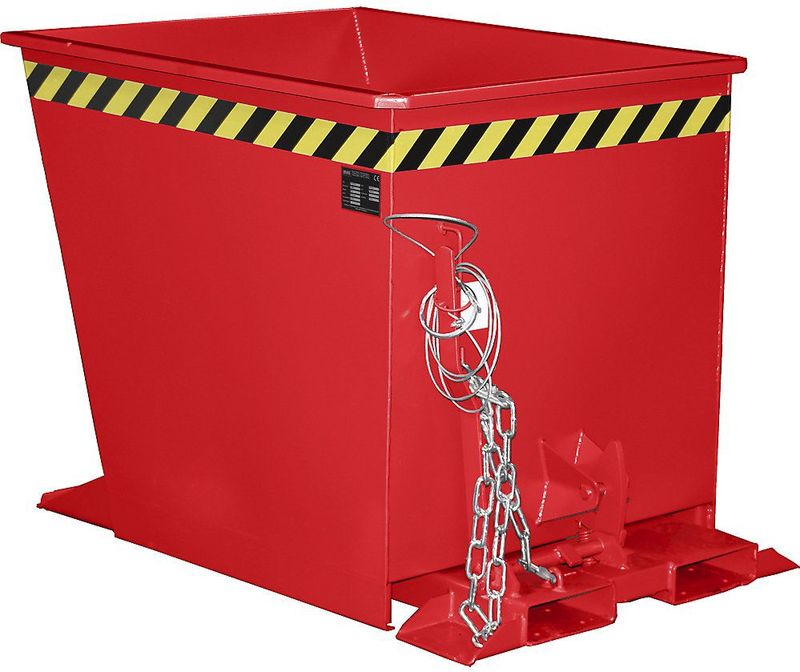 eurokraft pro Kiepbak voor aanhangersystemen, inhoud 0,3 m³, rood RAL 3000