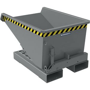 eurokraft pro Kiepbak incl. afrolmechanisme, inhoud 0,15 m³, l x b x h = 960 x 640 x 550 mm, grijs