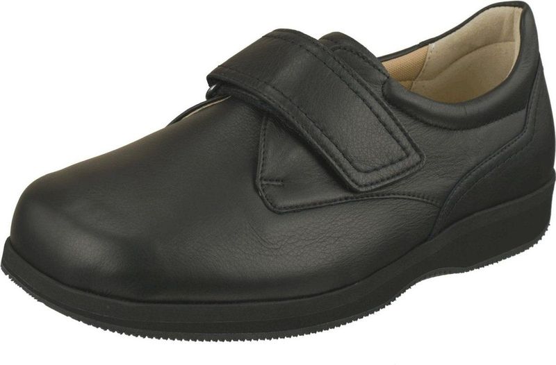 Natural Feet - Klittenbandschoen - Heren - Zwart - Leer