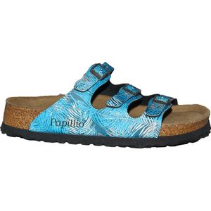 Birkenstock Florida Papillio 0322521 Breed Kleur: Tropical Leaf Blue