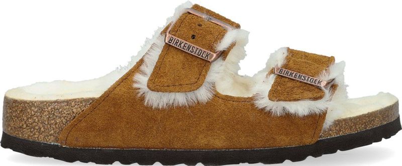 Birkenstock - Arizona - Gezondheidsslippers - Bruin - Suède