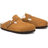 Klomp Birkenstock Unisex Boston Shearling Suede Mink Narrow-Schoenmaat 44