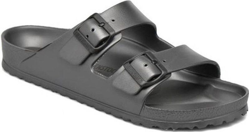BIRKENSTOCK Arizona Sandalen - Geolied Leer - Grijs