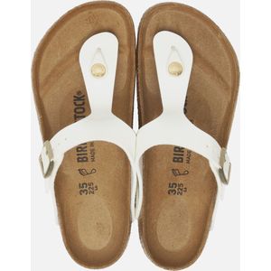 Birkenstock Gizeh slippers lak wit - Maat 39