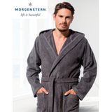 Morgenstern - Badjas - Grijs - 100% Badstof Katoen - Capuchon, 2 Zakken, Oeko-Tex Gecertificeerd