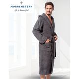 Morgenstern - Badjas - Grijs - 100% Badstof Katoen - Capuchon, 2 Zakken, Oeko-Tex Gecertificeerd