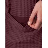 Morgenstern - Badjas - Bordeaux Rood - 100% Katoen - Wafel