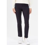 Stoffen broek met bandplooien, model 'INA'