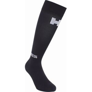 Herzog PRO Compressiekousen Zwart/Zilver - Maat 2-Kort - Beenlengte: 34 - 39 cm – Schoenmaat: 36-39