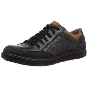 Jomos 1928 Oxford veterschoenen voor heren, meerkleurig zwart haai 155 0055, 46 EU Breed