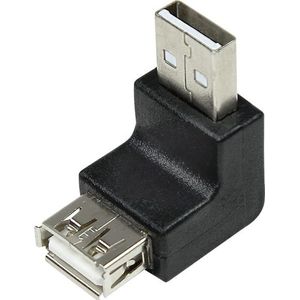 LogiLink AU0025 Adapter USB 2.0 A mannelijk / A vrouwelijk, zwart