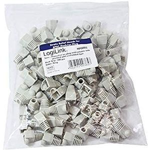 Netwerkplug Huls - RJ45 Connectoren - Grijs - 100 Stuks