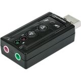 LogiLink - USB 2.0 - Geluidskaart - Zwart - Virtueel 7.1 Geluidseffect