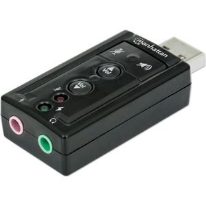 LogiLink - USB 2.0 - Geluidskaart - Zwart - Virtueel 7.1 Geluidseffect