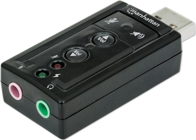 LogiLink - USB 2.0 - Geluidskaart - Zwart - Virtueel 7.1 Geluidseffect