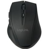 LogiLink ID0032A (Draadloze), Muis, Zwart