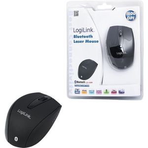 Logilink - Id0032a - Draadloze Muis - Zwart - Bluetooth - 5 Knoppen