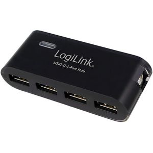 LogiLink USB2.0 Hub 4-Port - Hub - 4 Anschlüsse - USB2.0 - extern (UA0085)