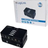 LogiLink Sound Box 7.1 (USB 2.0 - Geluidskaar - Zwart
