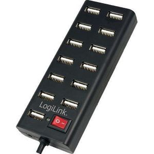 LogiLink UA0126 - Hub - USB 2.0 - Zwart
