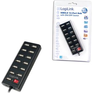 LogiLink UA0126 - Hub - USB 2.0 - Zwart