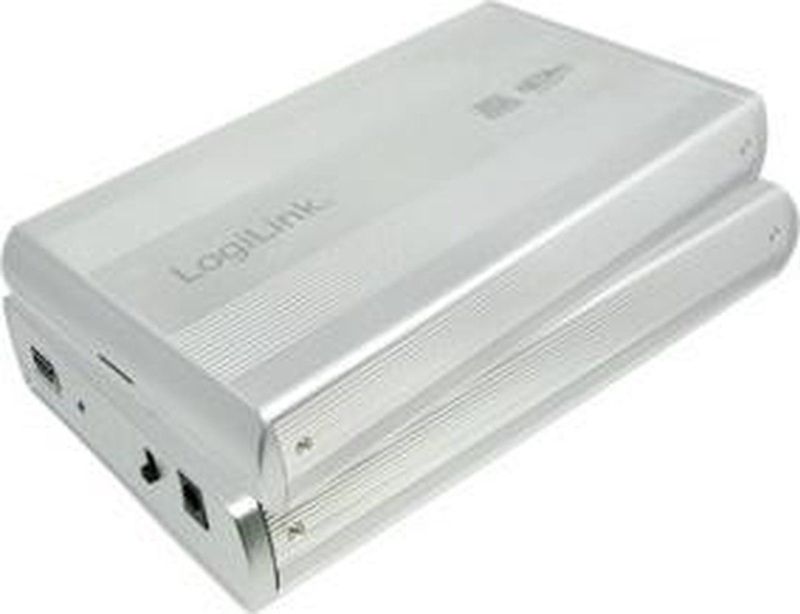 LogiLink - Externe Harde Schijf Behuizing - Zilver - Aluminium - USB 3.0