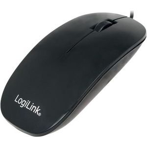 LogiLink ID0063 muis USB Optisch 1000 DPI Ambidextrous Zwart