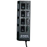 Logilink - Usb 2.0 Hub - 4-Port - Zwart - Compact Ontwerp
