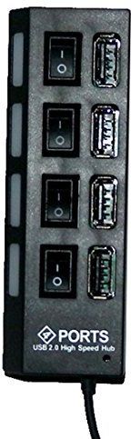 Logilink - Usb 2.0 Hub - 4-Port - Zwart - Compact Ontwerp