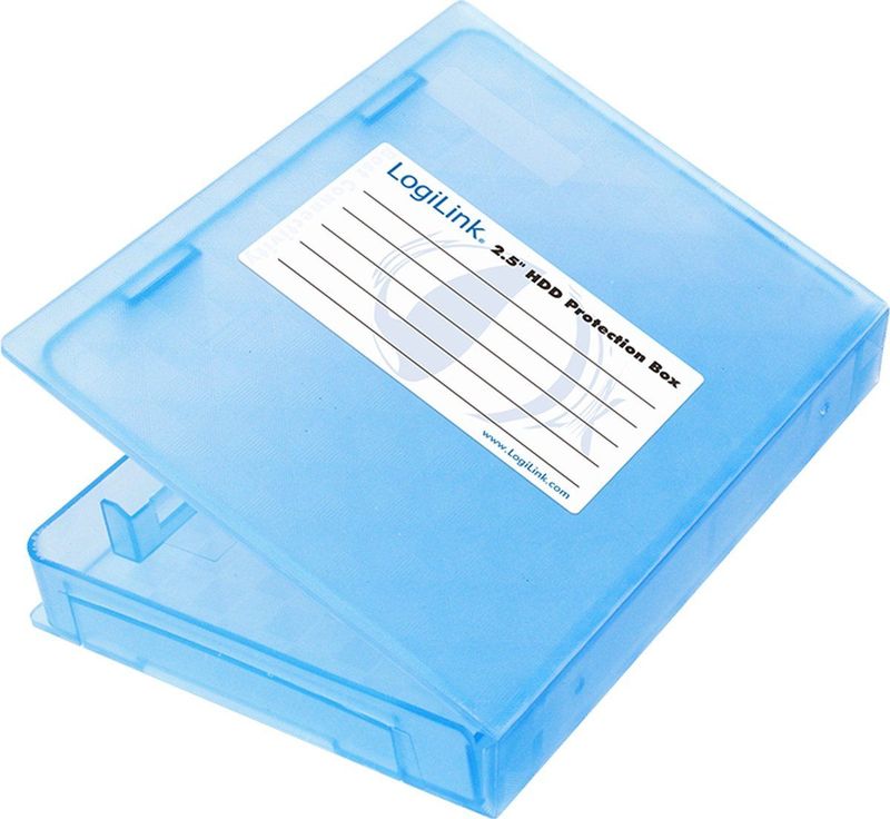 Afsluitbare Bescherm Box - Blauw - Kunststof - Voor 2,5'' HDD/SSD