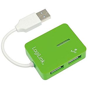 LogiLink USB 2.0 Hub 4-Port, Smile, grün