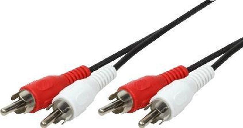 LogiLink - 2xRCA - Verbindingskabel - 2.5m - CA1039