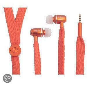 LogiLink String oortelefoon (Bedraad), Koptelefoon, Oranje