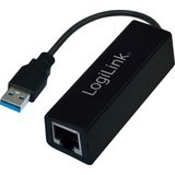 Logilink - USB3 Gigabit Ethernet Netwerkadapter - Zwart - USB 3.0