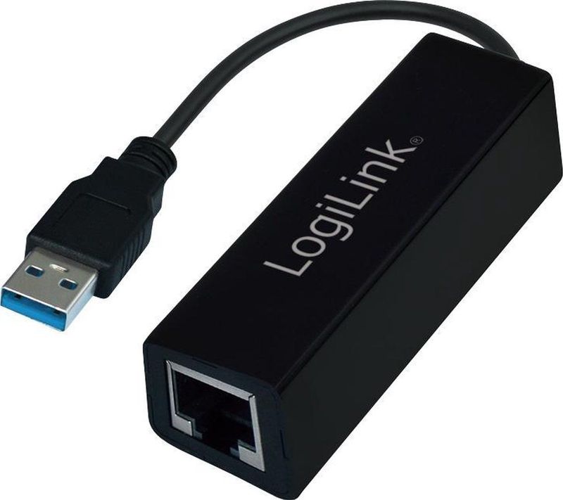 Logilink - USB3 Gigabit Ethernet Netwerkadapter - Zwart - USB 3.0