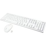 LogiLink - ID0104W - Draadloos Toetsenbord-/Muisset - Wit - 2,4 GHz