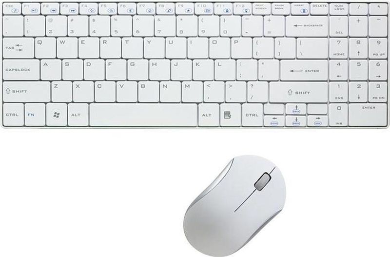 LogiLink ID0109 - Toetsenbord - Wit - Draadloos - 13 Programmeerbare Sneltoetsen