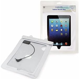LogiLink AA0038W waterdichte strandtas voor maximaal 7"" tablets, grootte: 280 x 217mm, wit