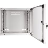 LogiLink - W06F64B - Wandgemonteerde Kast - Donkergrijs - 19 Inch Rack